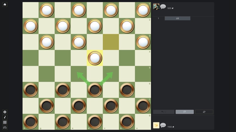 Giveaway checkers game